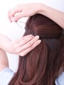 頭皮にして平行にピンをさすようにするのがポイン