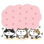 お花見　イラスト　桜　カラー　かわいい