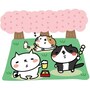 お花見　イラスト　桜　カラー　かわいい