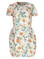 LIGHT GREY FLORAL PRINT TULIP DRESS（River Island）