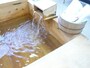 JR新花巻駅の足湯コーナー