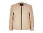 BEIGE EMBOSSED LEATHER-LOOK JACKET（River Island）