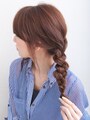 できるだけ毛先まで編む