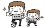 お父さんと男の子　父の日　イラスト　カラー　かわいい