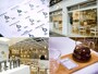 COUTUME 青山店。左上：メニューのデザインが新鮮。右下：スチームパンクで抽出されたコーヒーは、トレイの上に美しくセットされてたっぷり2杯分。