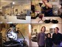   左上：COUTUME Paris店内　左下：焙煎にはプロバットを使用　右上：サイフォンで抽出するニュージーランド出身のスタッフ　右下：オーナーのアントワンさん、トムさんと共に、狩野さん