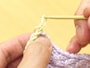 別鎖の作り目をほどく