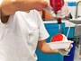 ふんわり盛った氷に自家製シロップをたっぷりと