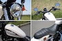 ややワイドなハンドルバーがXL883Rの特徴のひとつ。