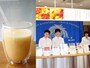 横浜水信のフレッシュジュースは380円～。画像は「ピュア・ピーチ」550円（税込）。トマトなど野菜を使ったソフトクリームも