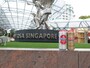 気温29度。シンガポールセントーサ島で頂きました。カラッとした空気とアンカービール、とてもおいしかったです。