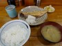 脂ののったサバにお新香もおいしい！