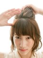 手ぐしを通さずふんわりと