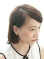 あえて分け目をくっきりと