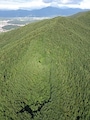 山に映る自分の影も移動していきます