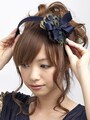 前髪とうしろ髪の境い目につける