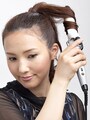 26mmのアイロンでしっかりめにカールをつける