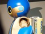 乾電池をエネルギーに様々な長もち実証に挑戦している「エボルタ」くん