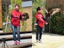鳥たちの生態について解説を交えながら体感できる「バードショー」（2013年3月26日撮影）
