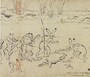 国宝 鳥獣人物戯画（甲巻）平安時代 《後期展示場面：11月5日～11月24日》（部分）