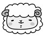 【モノクロ】羊の男の子です。