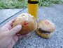 コロッケバーガーにはロの文字が入っている