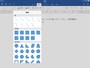 図形の挿入も可能です。Windows/Mac版と同じ図形を挿入できます