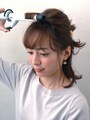 根元をワンカール巻く