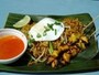 バナナリーフに乗って出てくるシンガポール料理