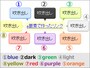 デフォルト以外の配色8種類