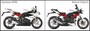 左がレーサーモデル『デイトナ675R』。見比べると、同じエンジンを備えつつも、ストリートトリプルRは市街地仕様のアップライトなモデルであることが伺えます