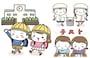 学校　イラスト　学校生活　モチーフ　お便り　