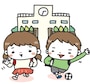 下校　学校　イラスト　カラー　かわいい