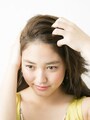 前髪をざっくりと7:3 に