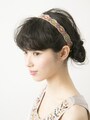 前髪にボリュームを出して