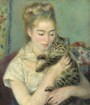 ピエール=オーギュスト・ルノワール 《猫を抱く女性》 1875年頃 油彩・カンヴァス National Gallery of Art, Washington, Gift of Mr. and Mrs. Benjamin E. Levy