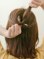 毛先を持つとやりやすい
