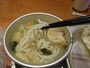 麺がスープを吸っておいしくなる。