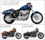 2009年までラインナップされていたスタンダードモデルXL883。XL883RやXL883Nアイアンはその派生モデル