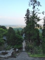 妙義神社の石段の上