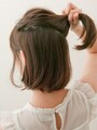やや右寄りにまとめるので斜めのスライスがよい