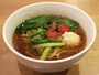 話題の「ベジラーメン」をはしご！　カーザ　ルカ「ベジ醤油ラーメン（820円、ミニ570円）」（2015年5月28日撮影）