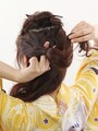 同様に左寄せでくるりんぱします