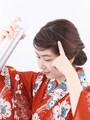 キープ力の高いスプレーを使用