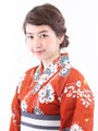 ミディアム浴衣・巻き込むだけの簡単まとめ髪
