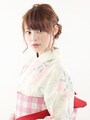ボブ浴衣・男子ウケ上々の清楚なまとめ髪