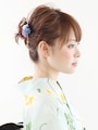 ボブの浴衣姿に！簡単アップヘア・まとめ髪アレンジ