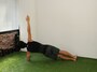 体幹トレーニングで腹筋を鍛える お腹をへこます筋トレ プランク：お尻が下がらない様に