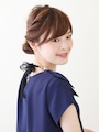 低めのまとめ髪・ロングヘアアレンジ