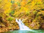 三段峡、三段滝の紅葉